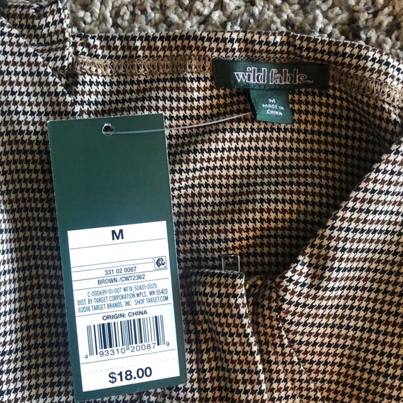 NWT Houndstooth Crop Top - Picture 3 of 4